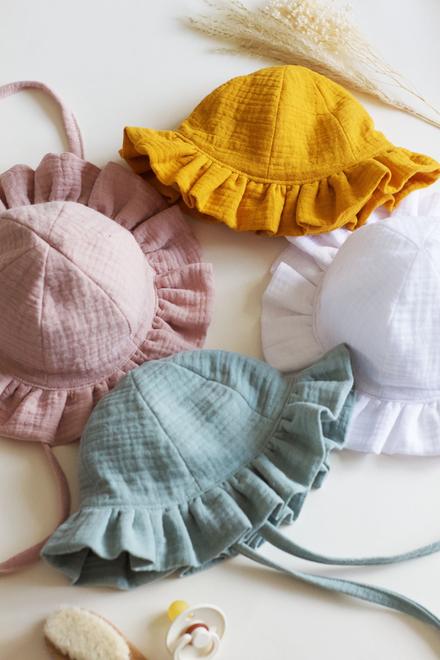 Light Pink Frill Sun Hat