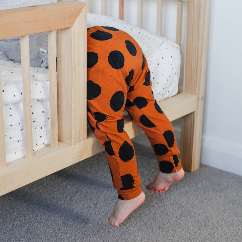 SALE - Rust Dot Baby & Toddler Leggings