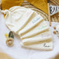 Personalised Cream Jersey Baby Knot Hat