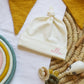 Personalised Cream Jersey Baby Knot Hat